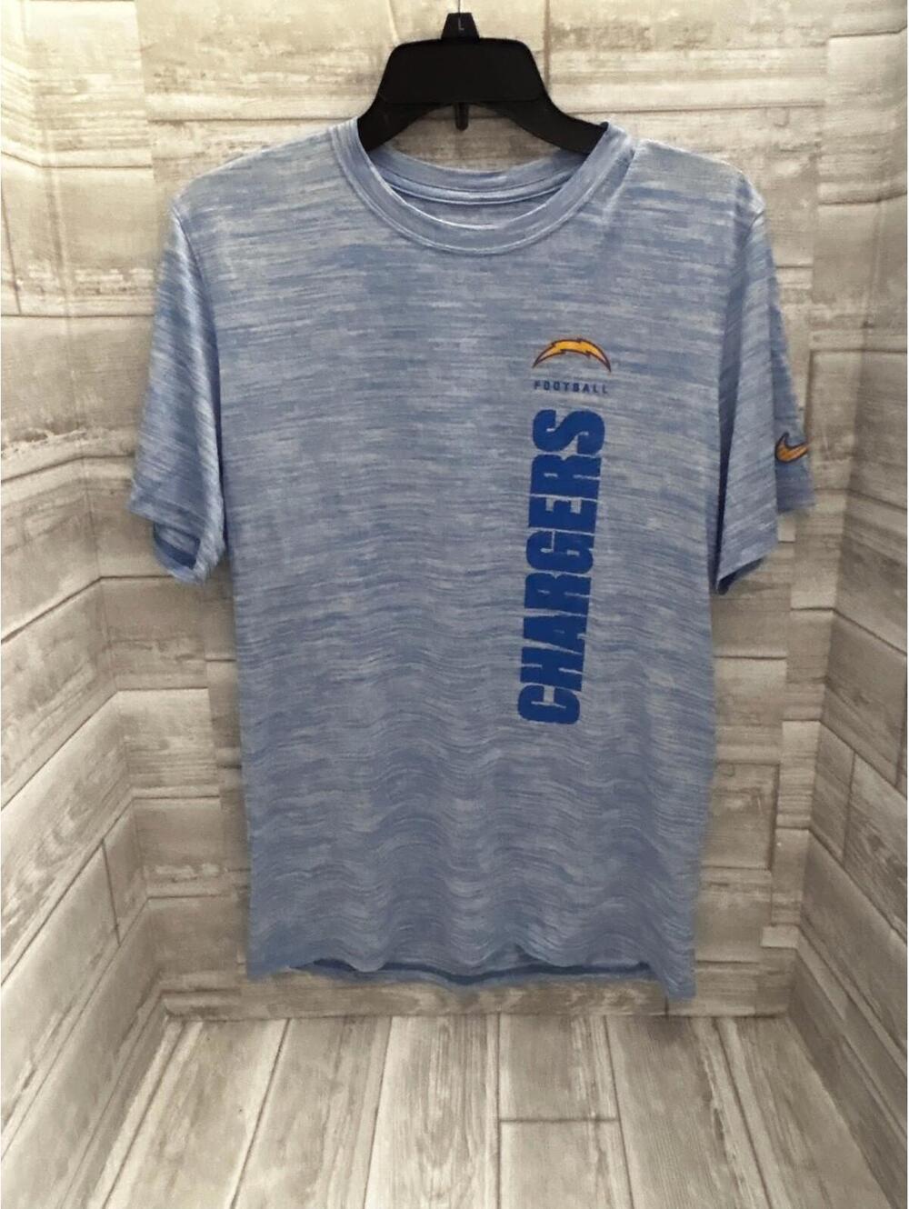 Nike Los Angeles Chargers Dri-FIT T-Shirt Powder Blue Heather Men’s Medium NWOT